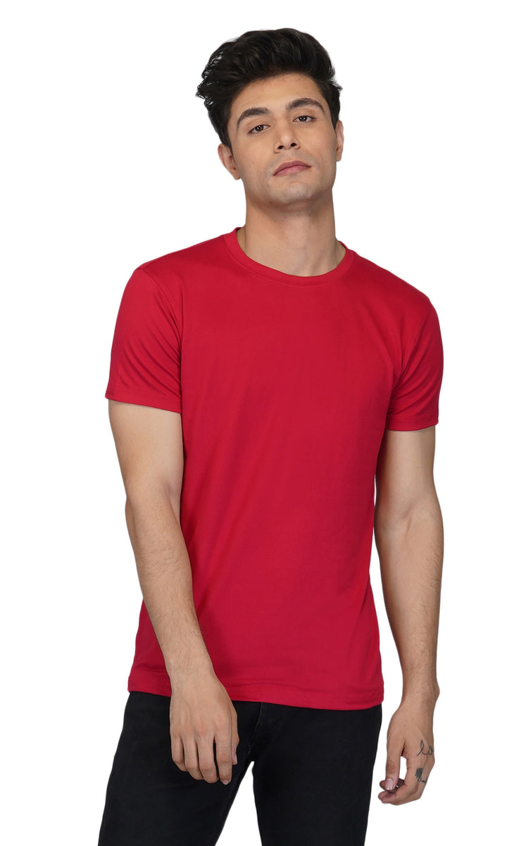 Men's Solid Plain Round Neck cotton  T-Shirt