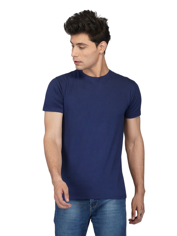 Men's Solid Plain Round Neck cotton  T-Shirt