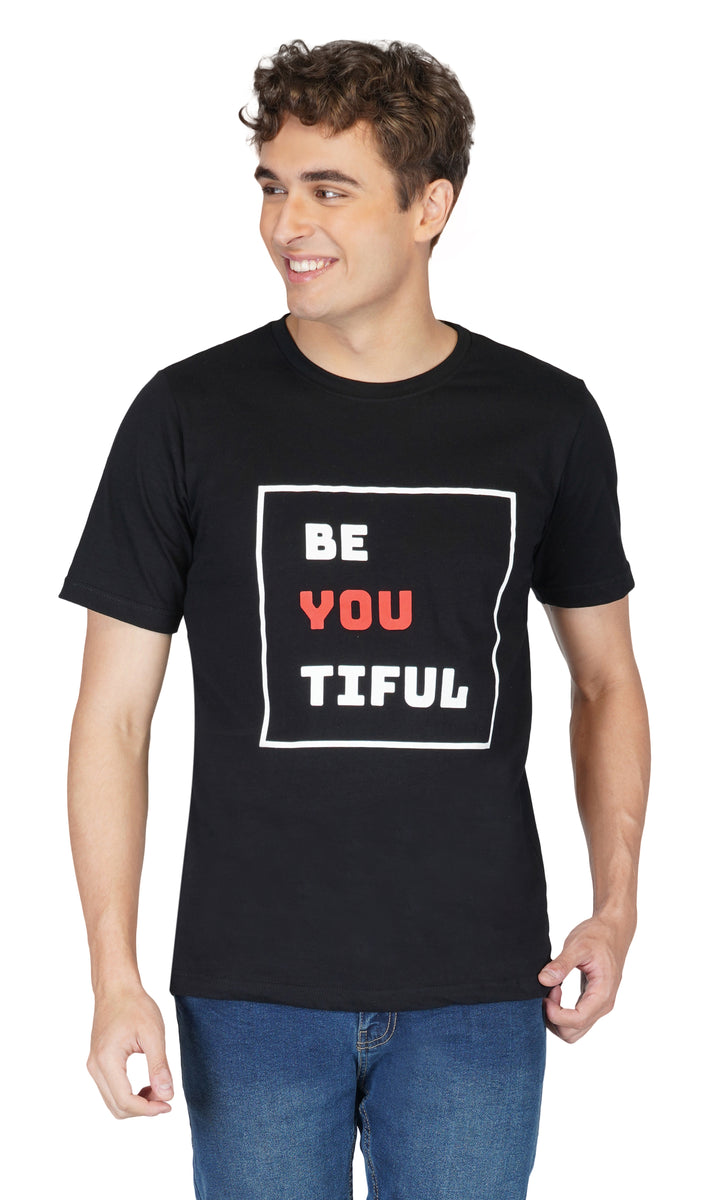 Be You Tiful Round Neck Regular Fit T-Shirt