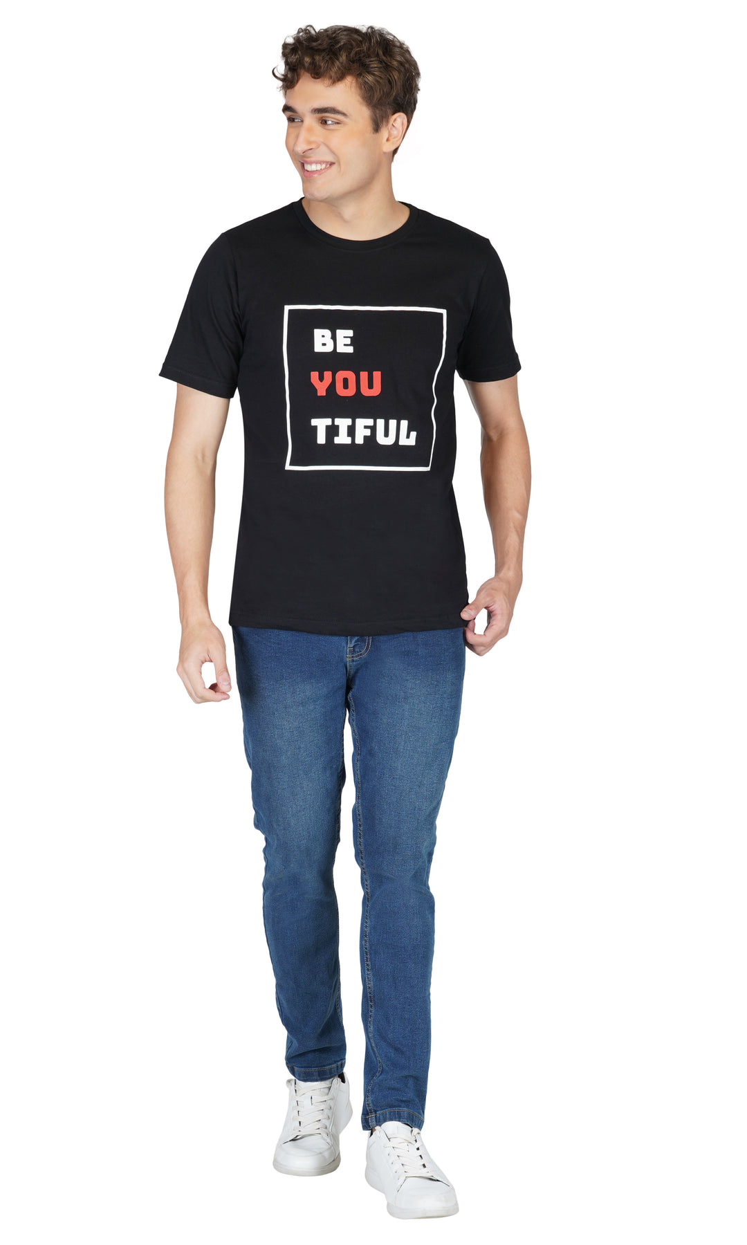 Be You Tiful Round Neck Regular Fit T-Shirt