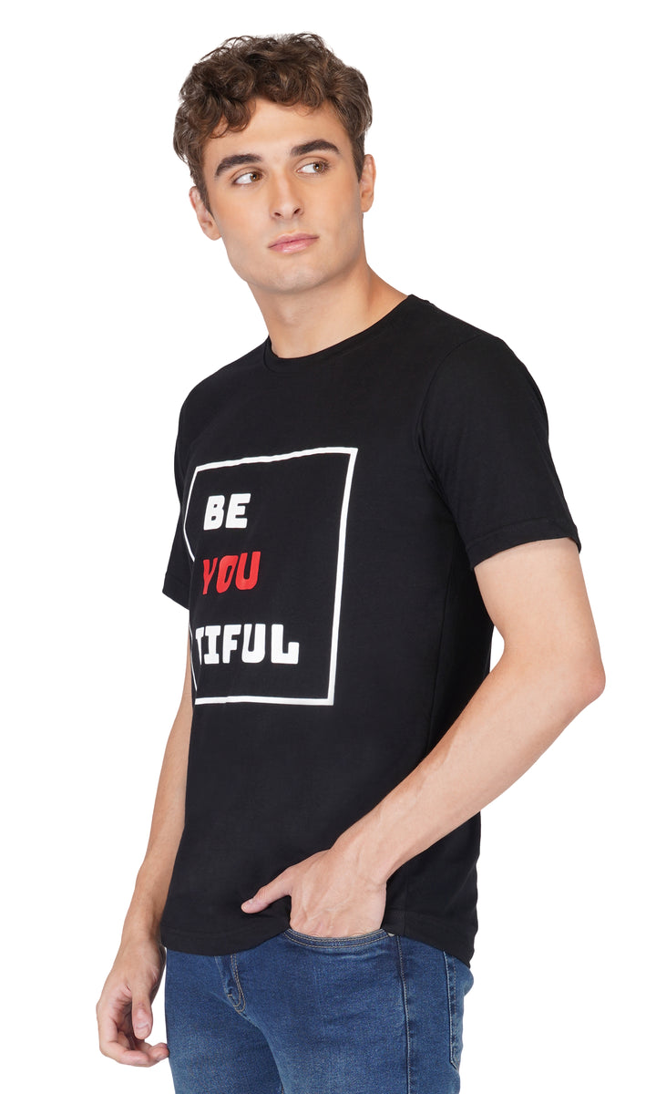 Be You Tiful Round Neck Regular Fit T-Shirt