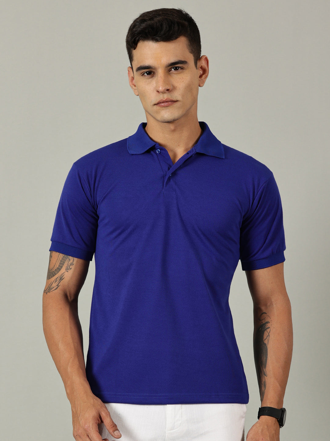 Men's Solid Polo T-shirt