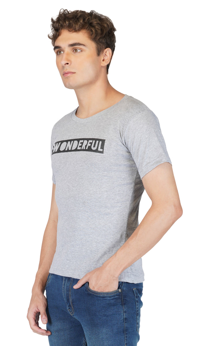 Wonderful Printed Round Neck Regular Fit T-Shirt