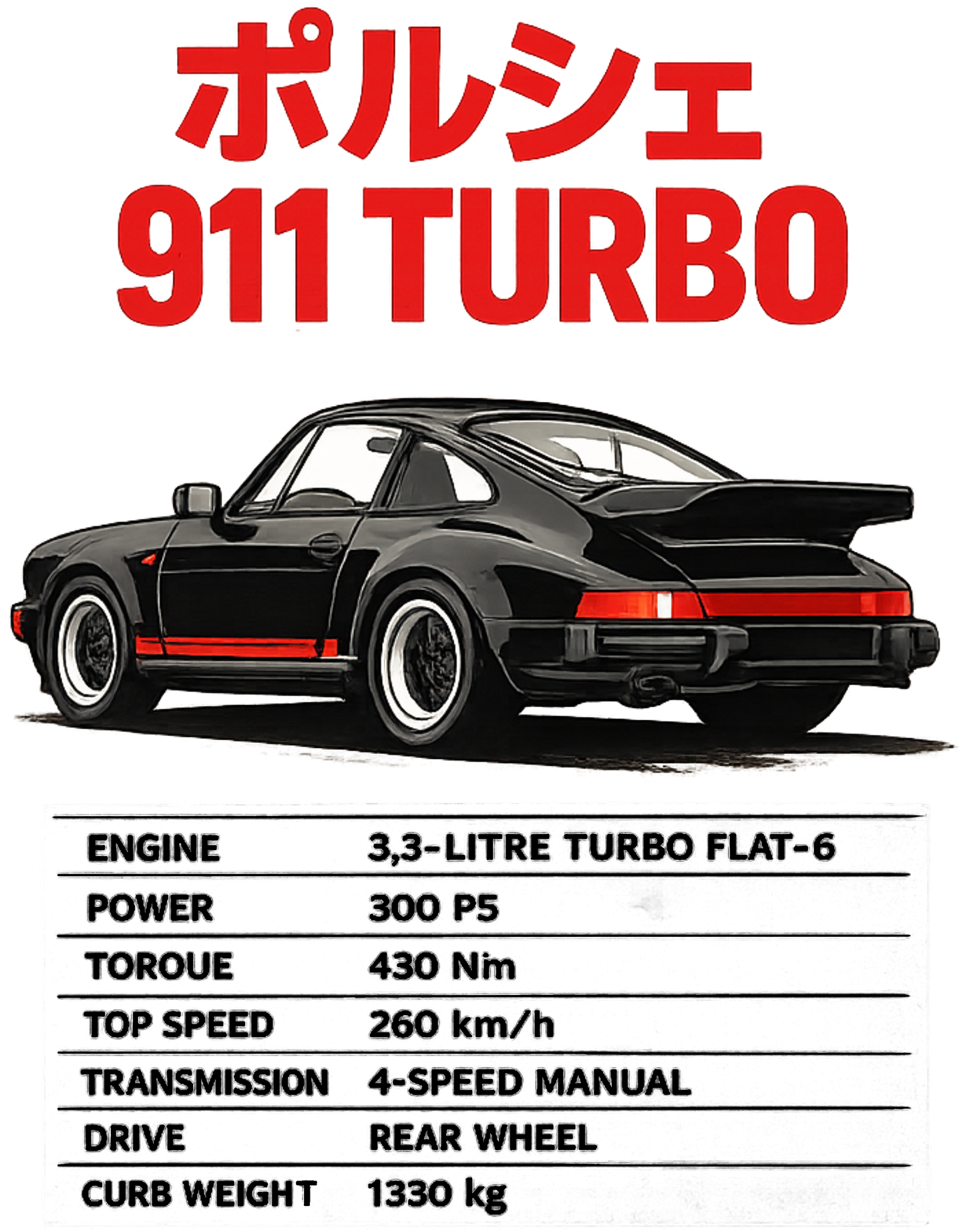911 TURBO OVERSIZED