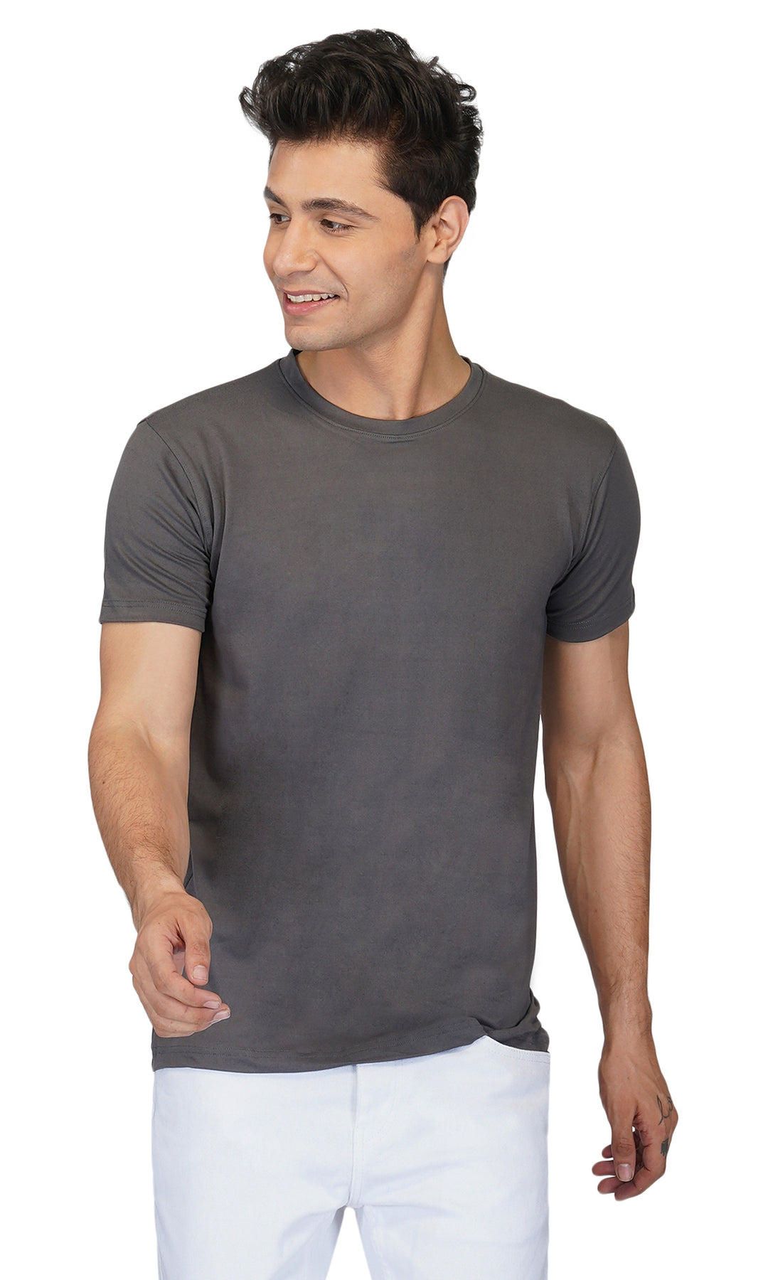 Men's Solid Plain Round Neck cotton  T-Shirt