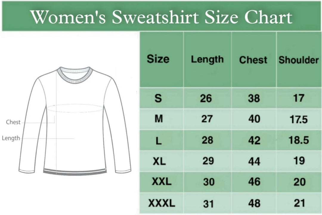 Women Cotton Round Neck Long Sleeve Sweatshirt