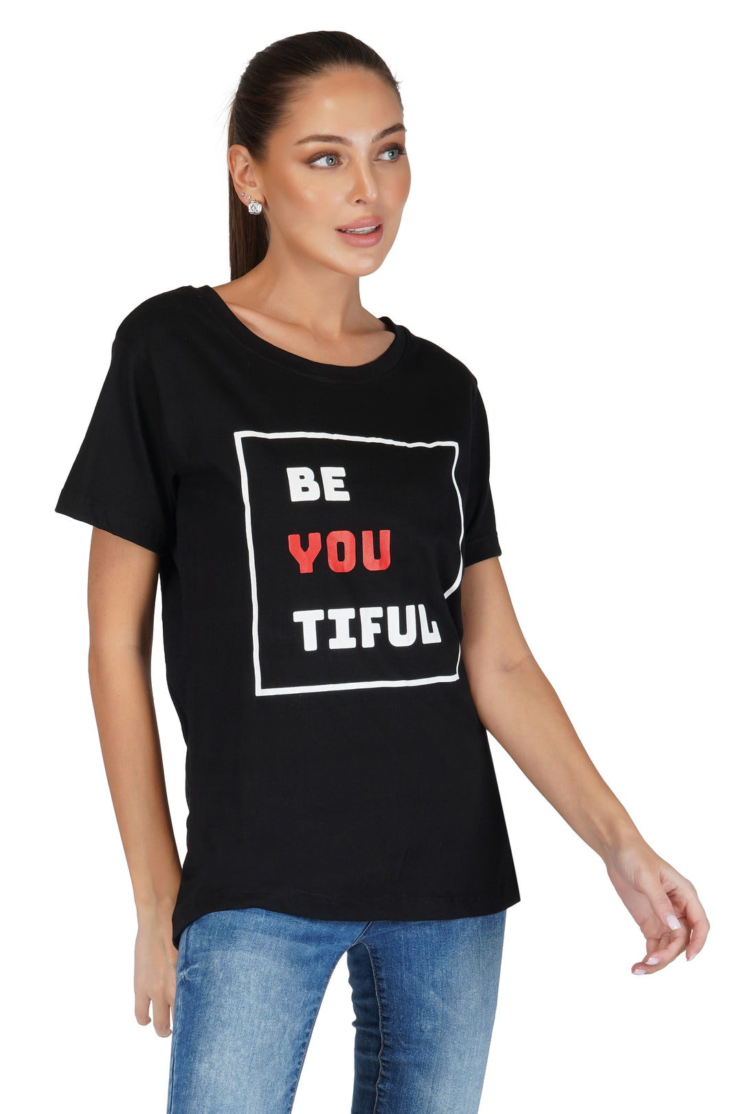 Be You Tiful Round Neck Regular Fit T-Shirt