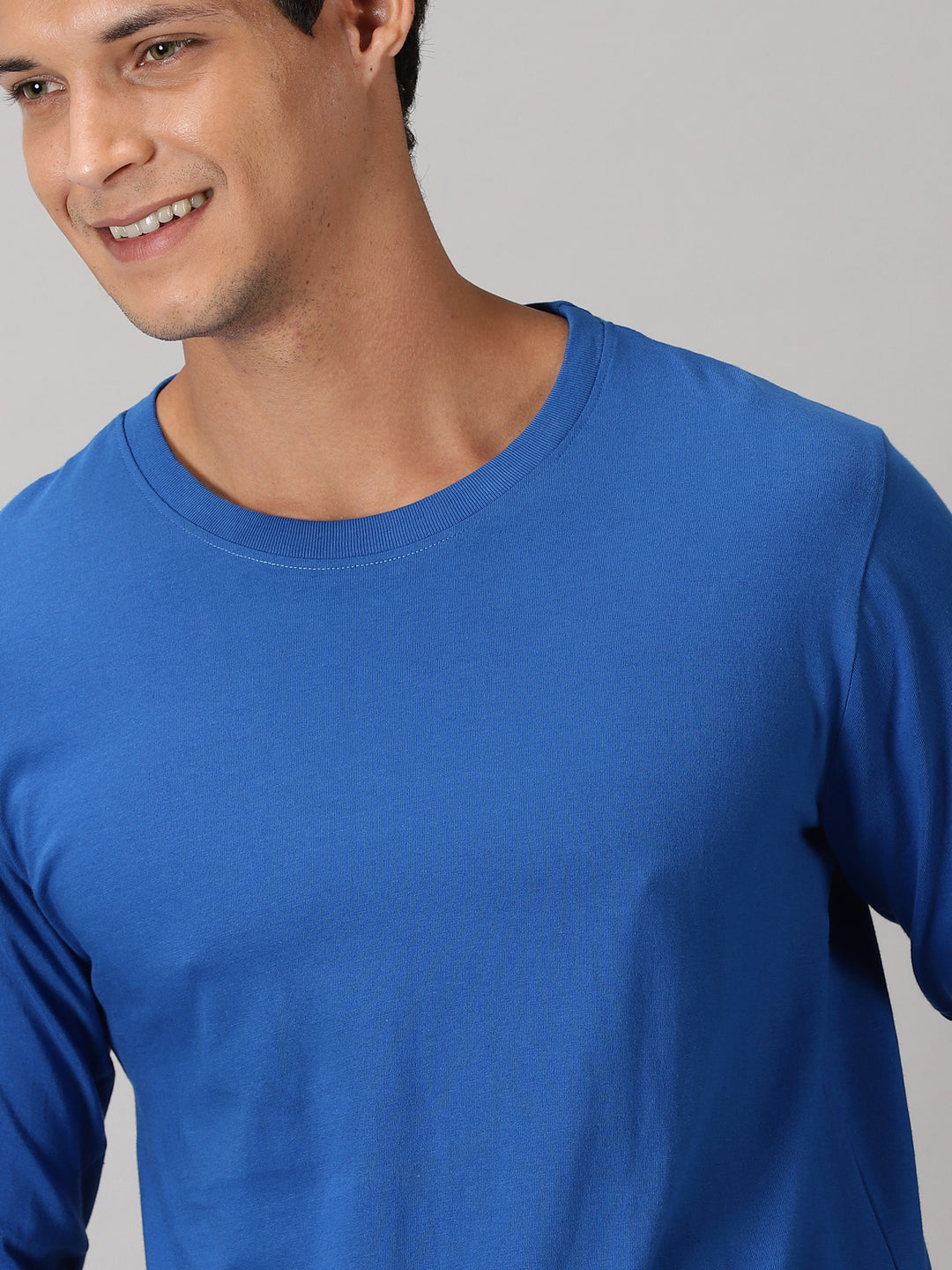 mens royal blue crewneck fullsleeve