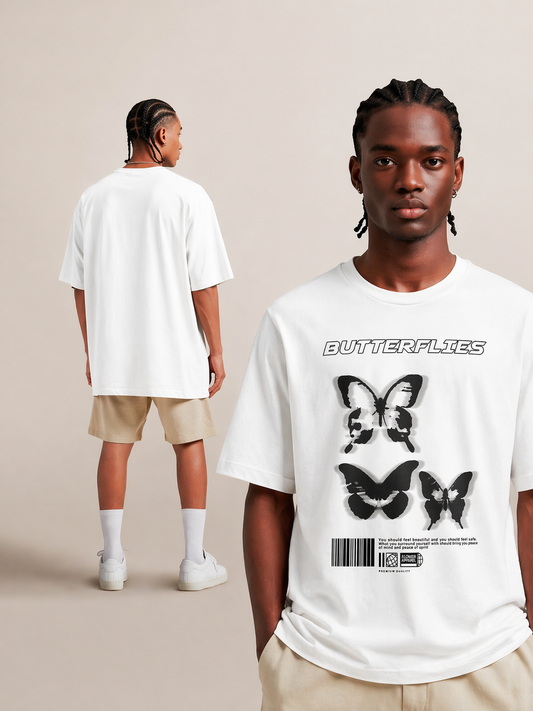 BUTTERFLIES OVERSIZED TEE