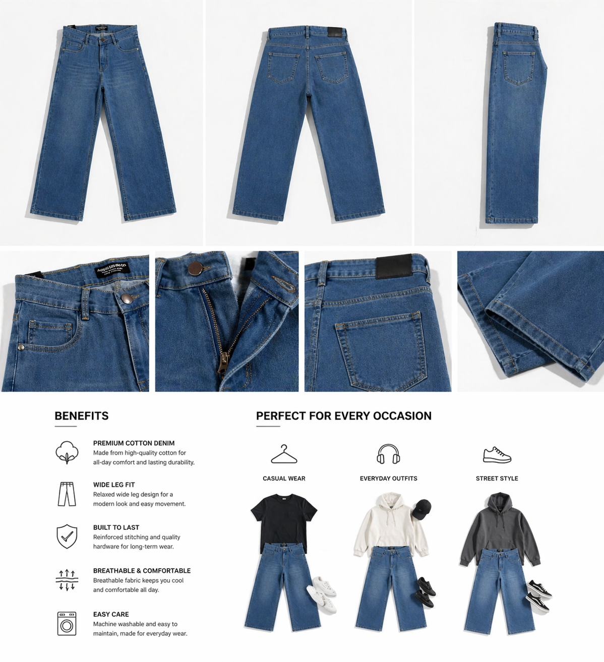 FLOW STATE BAGGY DENIMS
