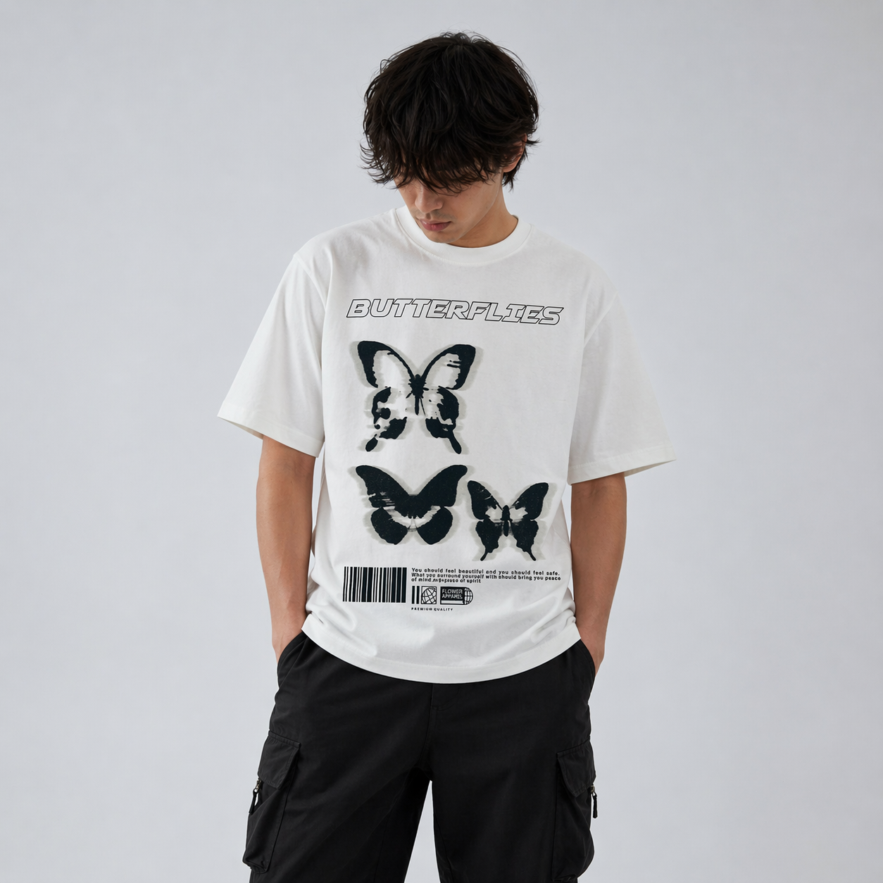 BUTTERFLIES OVERSIZED TEE