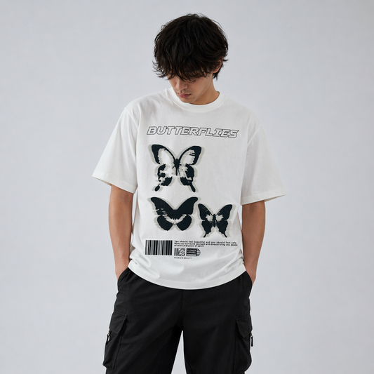 BUTTERFLIES OVERSIZED TEE