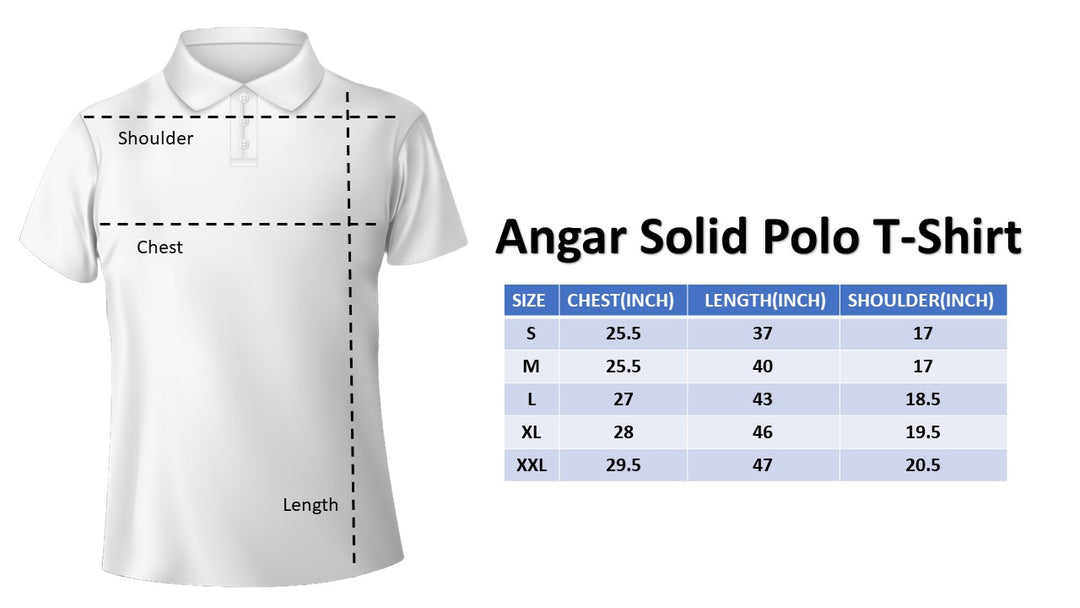 Men's Solid Polo T-shirt