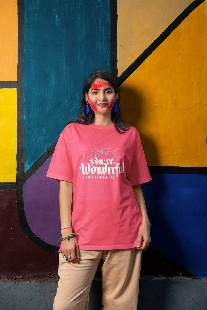 ANGAR Cotton Drop Shoulder Printed wonderful T-Shirt for women