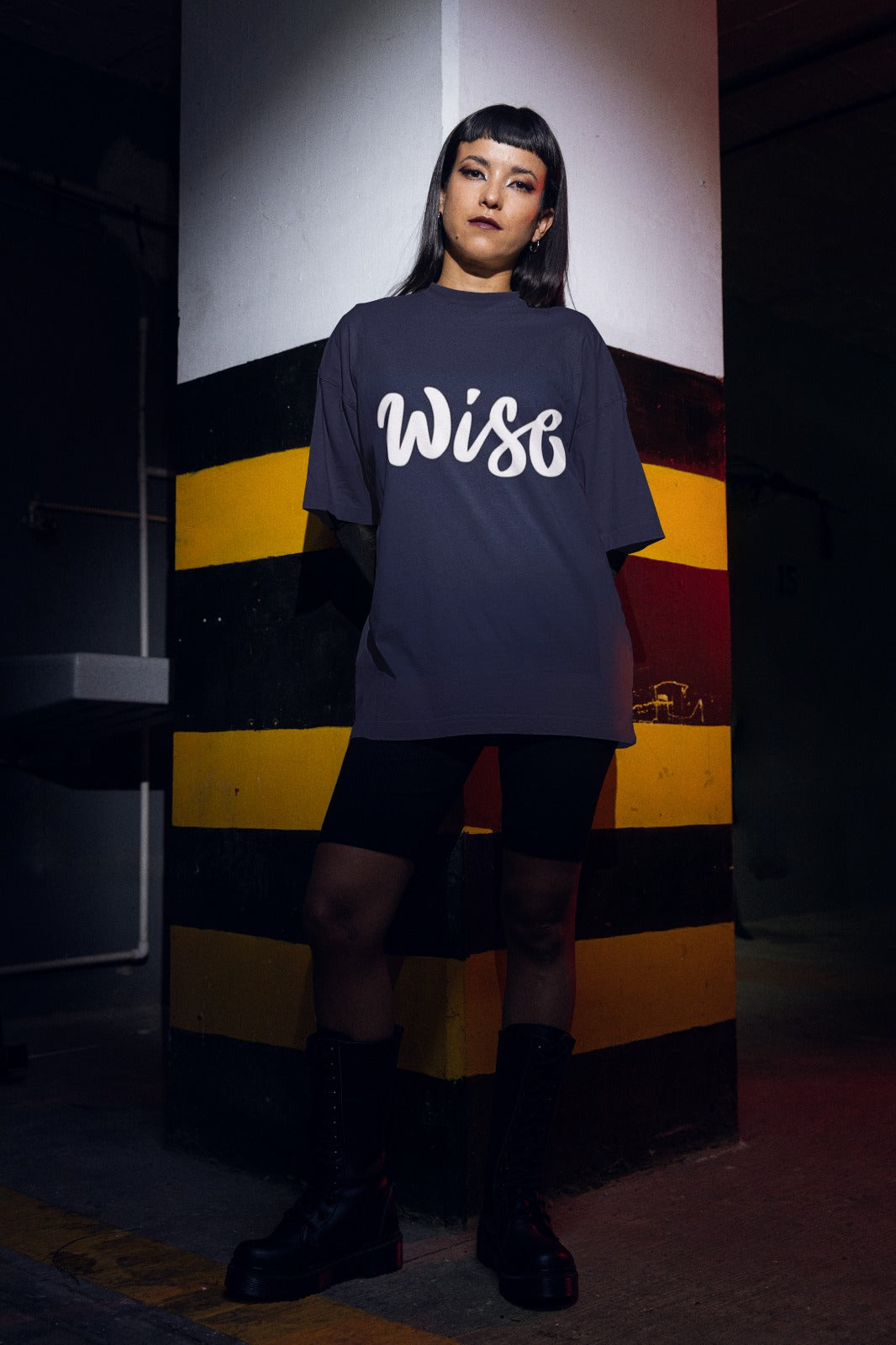 ANGAR Cotton Drop Shoulder WISE Half Sleeves Oversized Fit Printed T-Shirt for Women