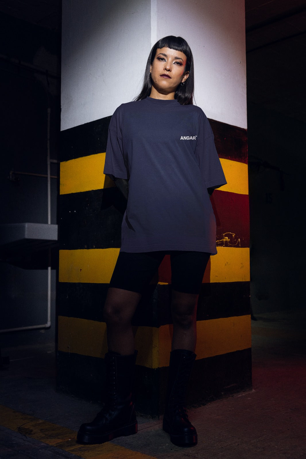 ANGAR TM  Cotton Drop Shoulder Half Sleeves Oversized Fit Printed T-Shirt for Women