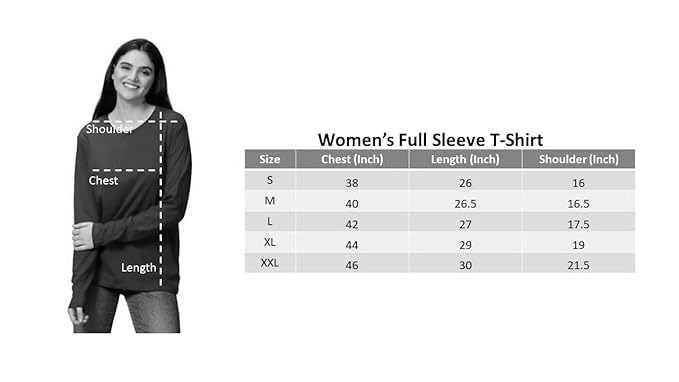 women's  crewneck full sleeve t-shirt