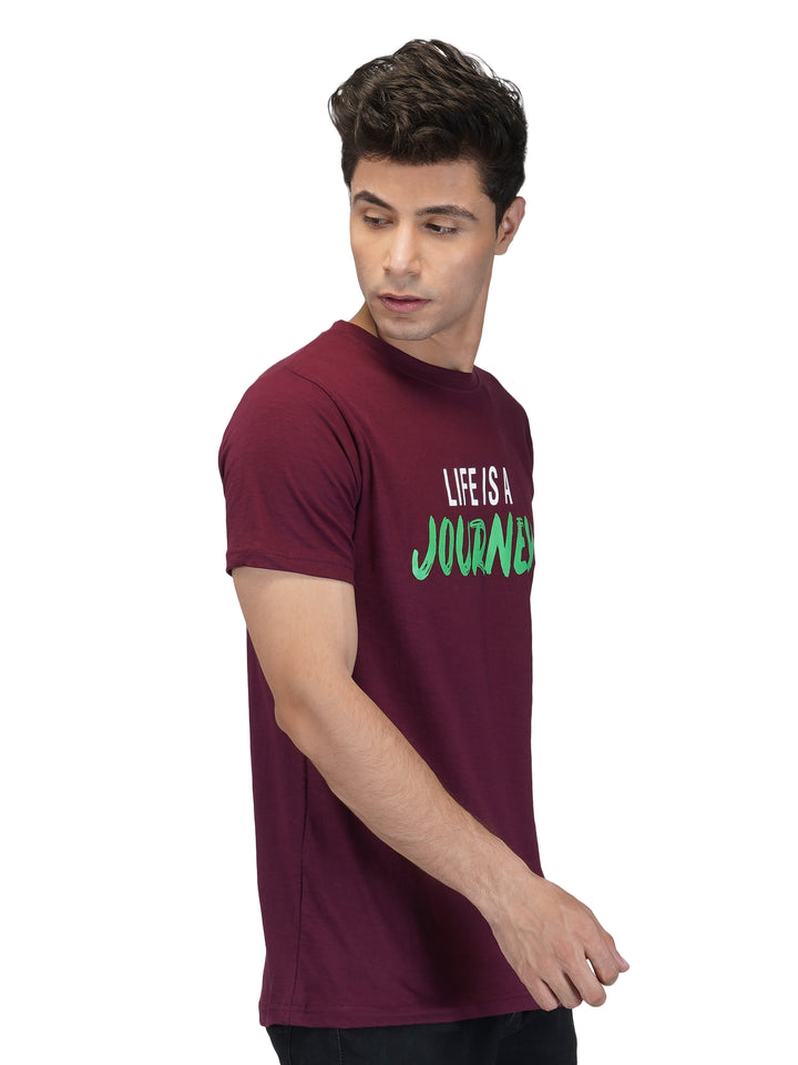 Casual Roundneck Short Sleeve Printed T-shirt For Men's Online 2022