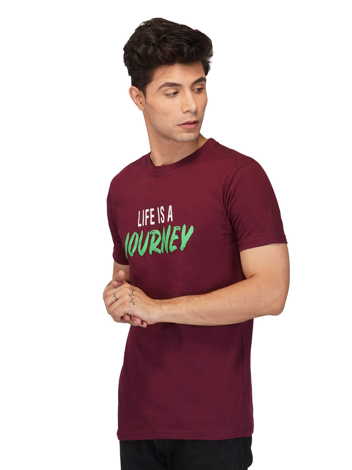 Casual Roundneck Short Sleeve Printed T-shirt For Men's Online 2022