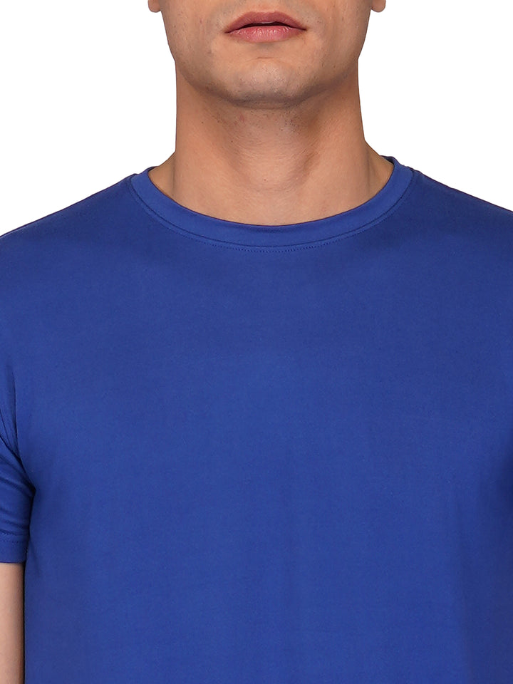 Best Men's Royal Blue Round-neck Plain T-shirt - Clothing Store Online