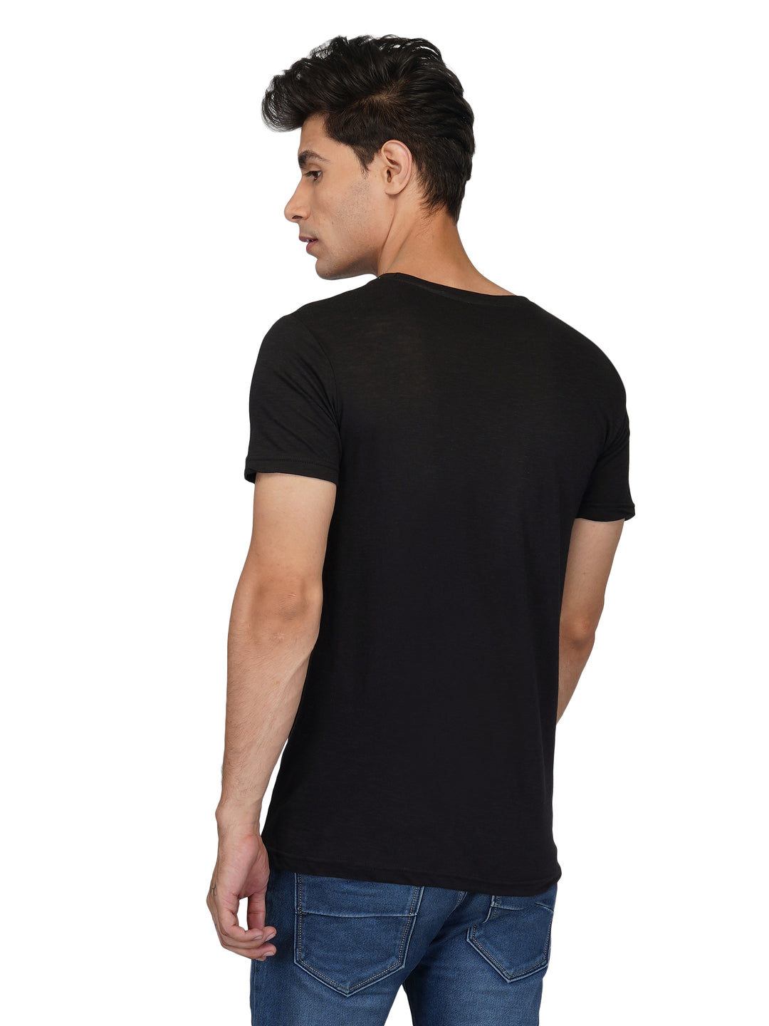 Buy Casual Roundneck Short Sleeve Printed T-shirt For Men's Online