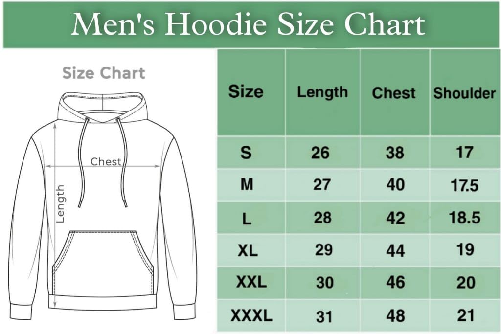 Men's Logo Hoodies Casual Long Sleeve Sweatshirt with Pocket Gym Hooded