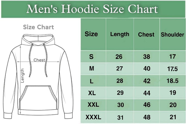 Men's Logo Hoodies Casual Long Sleeve Sweatshirt with Pocket Gym Hooded