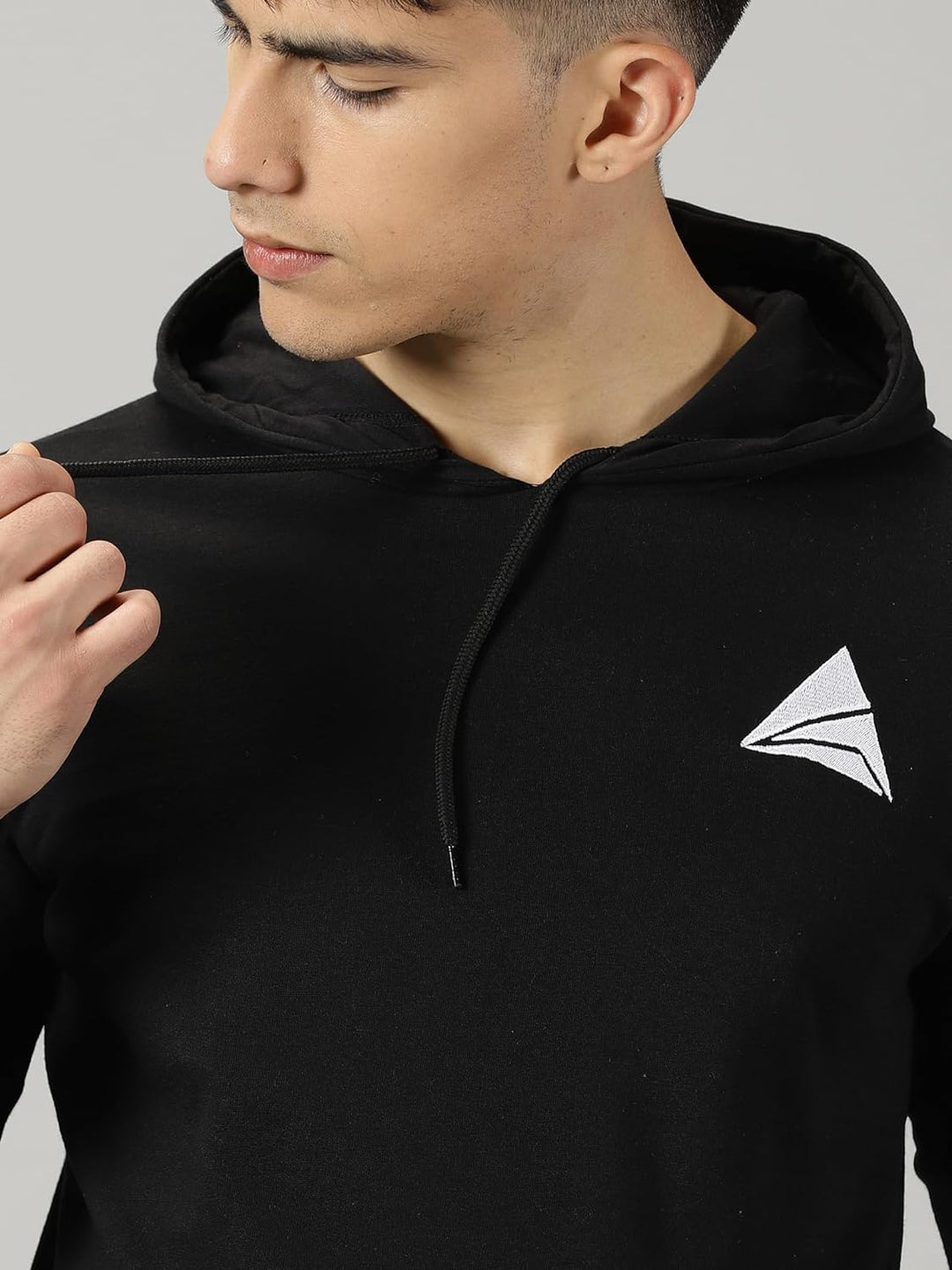 Men's Logo Hoodies Casual Long Sleeve Sweatshirt with Pocket Gym Hooded