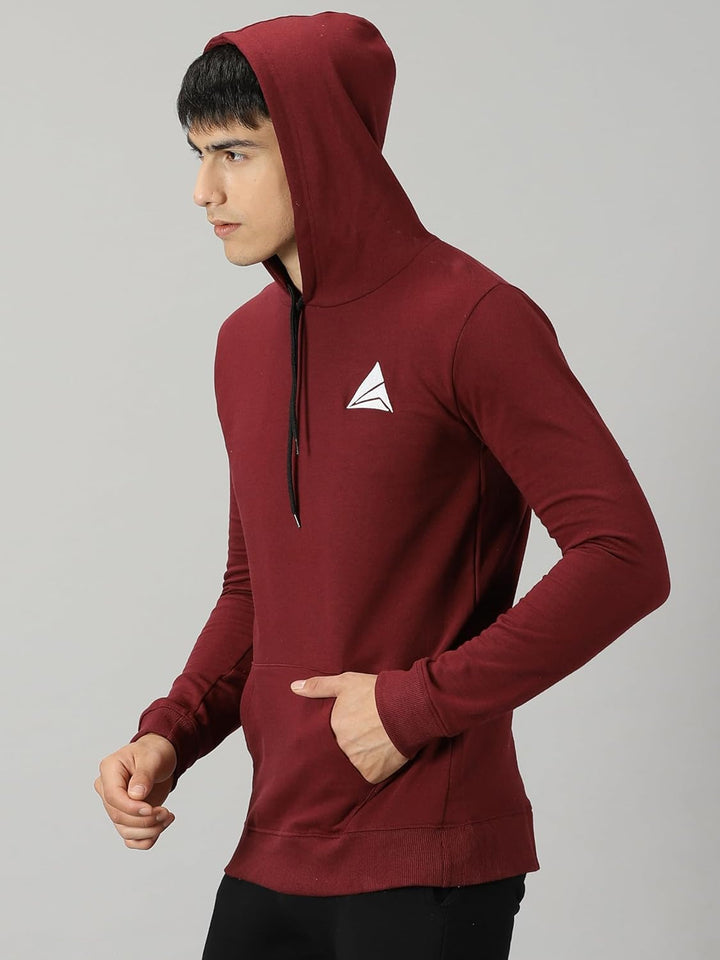 Men's Logo Hoodies Casual Long Sleeve Sweatshirt with Pocket Gym Hooded