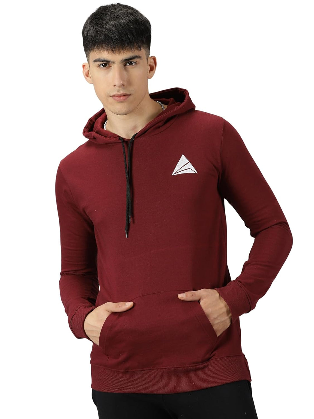 Men's Logo Hoodies Casual Long Sleeve Sweatshirt with Pocket Gym Hooded