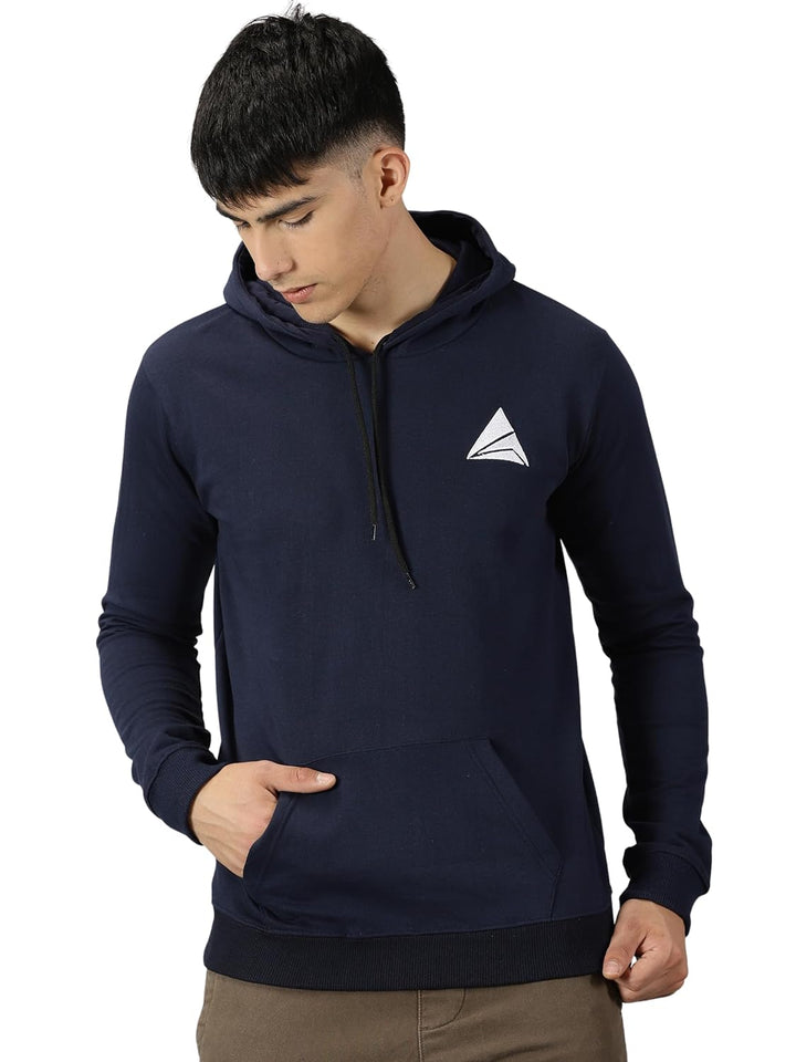 Men's Logo Hoodies Casual Long Sleeve Sweatshirt with Pocket Gym Hooded