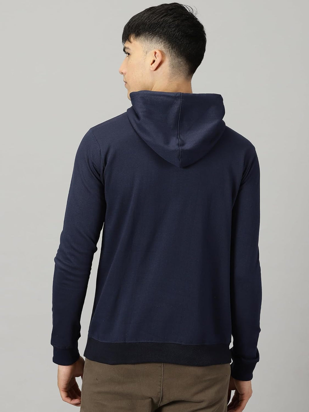 Men's Logo Hoodies Casual Long Sleeve Sweatshirt with Pocket Gym Hooded