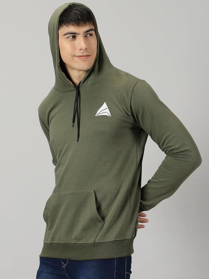 Men's Logo Hoodies Casual Long Sleeve Sweatshirt with Pocket Gym Hooded