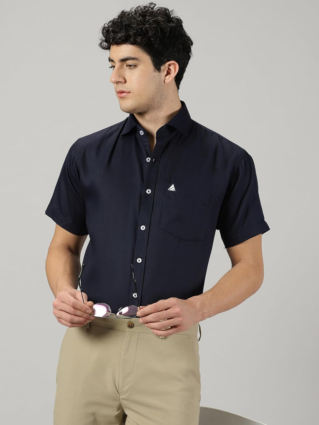 Men's Cotton Formal Half Sleeves Shirt