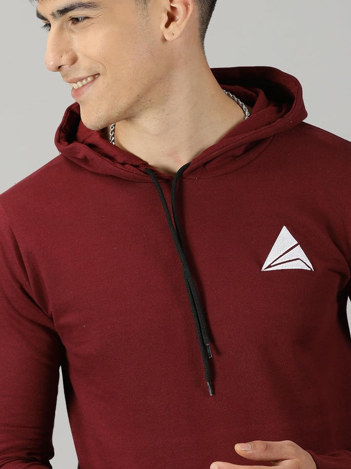 Men's Logo Hoodies Casual Long Sleeve Sweatshirt with Pocket Gym Hooded