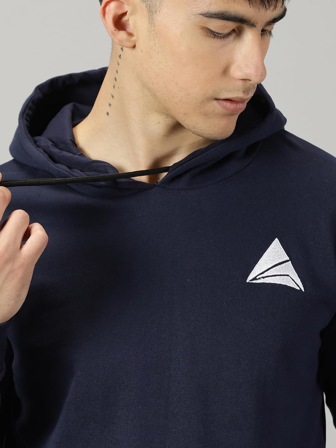 Men's Logo Hoodies Casual Long Sleeve Sweatshirt with Pocket Gym Hooded