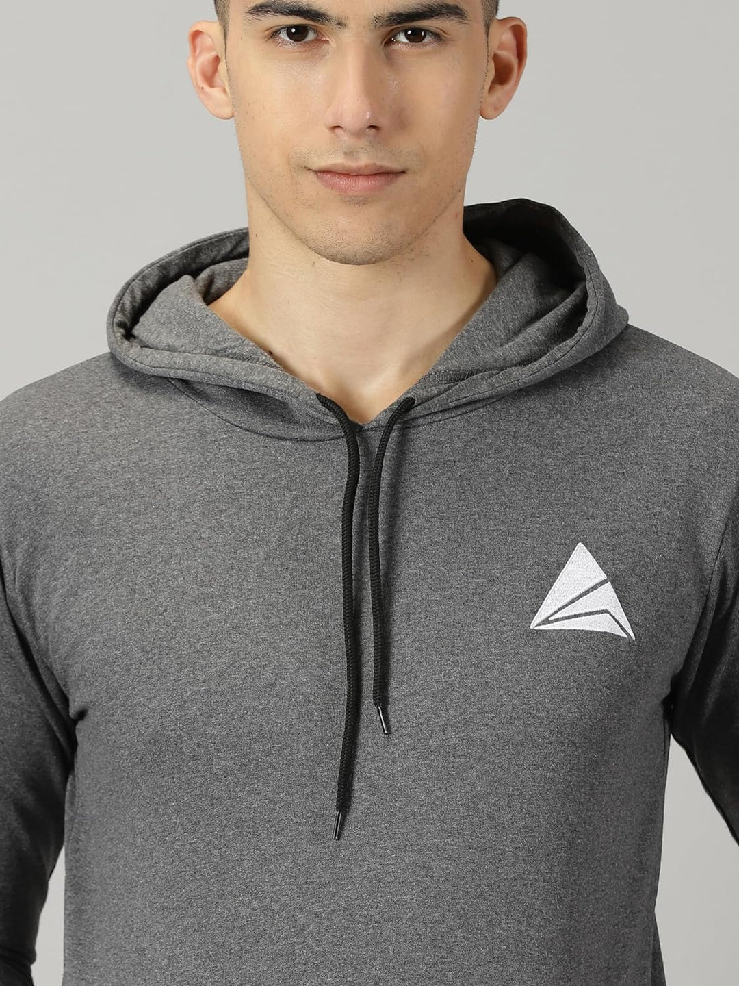 Men's Logo Hoodies Casual Long Sleeve Sweatshirt with Pocket Gym Hooded