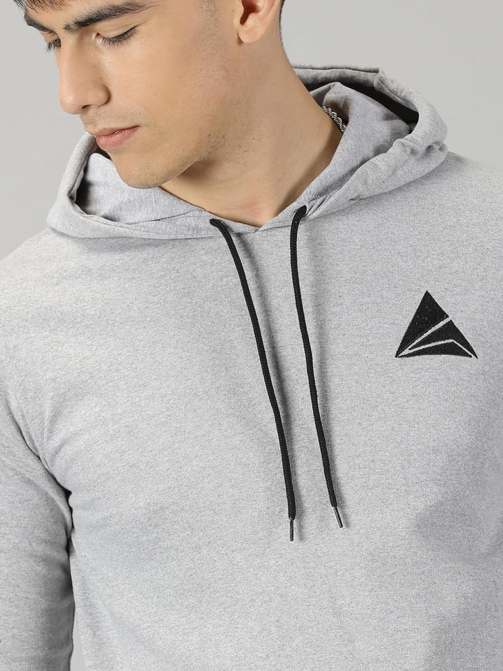 Men's Logo Hoodies Casual Long Sleeve Sweatshirt with Pocket Gym Hooded